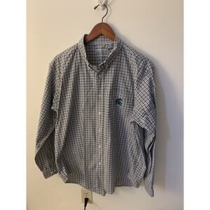 Michigan State Spartans Plaid Button Shirt Mens Size XL Long Sleeve Campus